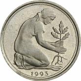 Reverse 50 Pfennig 1993 A