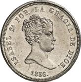 Obverse 4 Reales 1836 B PS