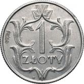 Reverse 1 Zloty 1929 Pattern Diameter 25 mm