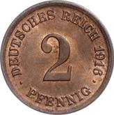 Obverse 2 Pfennig 1916 F
