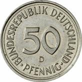 Obverse 50 Pfennig 1991 D
