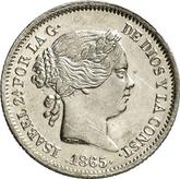 Obverse 10 Céntimos de escudo 1865