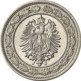 Reverse 20 Pfennig 1887 J