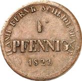 Reverse 1 Pfennig 1822