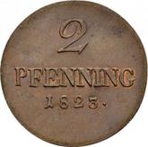 Reverse 2 Pfennig 1823