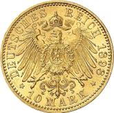 Reverse 10 Mark 1898 A Prussia