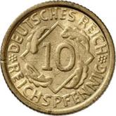 Obverse 10 Reichspfennig 1934 G