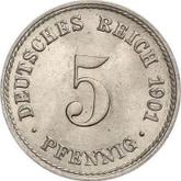 Obverse 5 Pfennig 1901 A