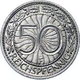 Reverse 50 Reichspfennig 1937 F
