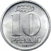 Obverse 10 Pfennig 1987 A