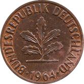 Reverse 2 Pfennig 1964 J