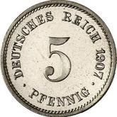 Obverse 5 Pfennig 1907 G