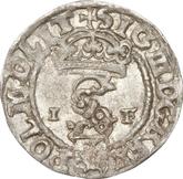 Obverse Schilling (Szelag) 1590 IF Olkusz Mint