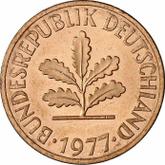 Reverse 2 Pfennig 1977 J