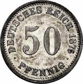 Obverse 50 Pfennig 1876 D