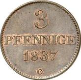 Reverse 3 Pfennig 1837 G