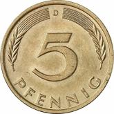 Obverse 5 Pfennig 1974 D