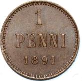 Reverse 1 Penni 1891