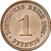 Obverse 1 Pfennig 1892 F