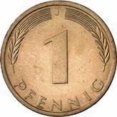 Obverse 1 Pfennig 1971 J