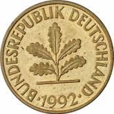 Reverse 10 Pfennig 1992 G