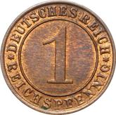 Obverse 1 Reichspfennig 1935 J