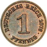 Obverse 1 Pfennig 1876 C