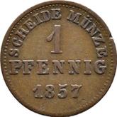 Reverse 1 Pfennig 1857