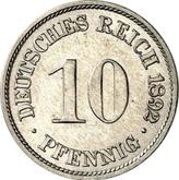 Obverse 10 Pfennig 1892 A