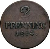 Reverse 2 Pfennig 1814