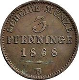 Reverse 3 Pfennig 1868 B