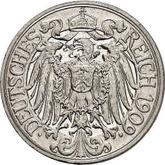 Reverse 25 Pfennig 1909 F
