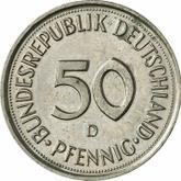 Obverse 50 Pfennig 1990 D