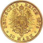 Reverse 10 Mark 1875 A Prussia