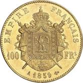 Reverse 100 Francs 1859 A