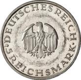 Obverse 5 Reichsmark 1929 D Lessing