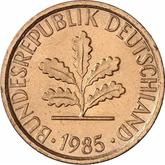 Reverse 1 Pfennig 1985 D