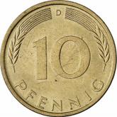 Obverse 10 Pfennig 1972 D