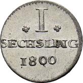 Reverse Sechsling 1800 O.H.K.