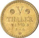 Reverse 5 Thaler 1830 CvC