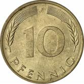 Obverse 10 Pfennig 1981 F