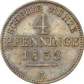 Reverse 4 Pfennig 1852 A