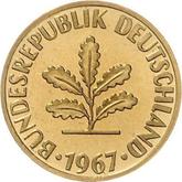 Reverse 10 Pfennig 1967 J