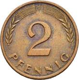 Obverse 2 Pfennig 1967 J