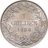 Reverse Gulden 1854
