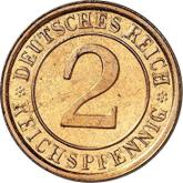Obverse 2 Reichspfennig 1924 D