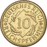 Obverse 10 Reichspfennig 1931 G