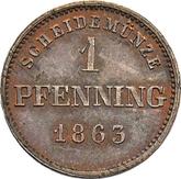 Reverse Pfennig 1863