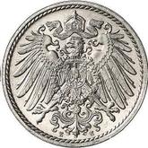 Reverse 5 Pfennig 1892 E