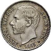 Obverse 50 Céntimos 1885 MSM